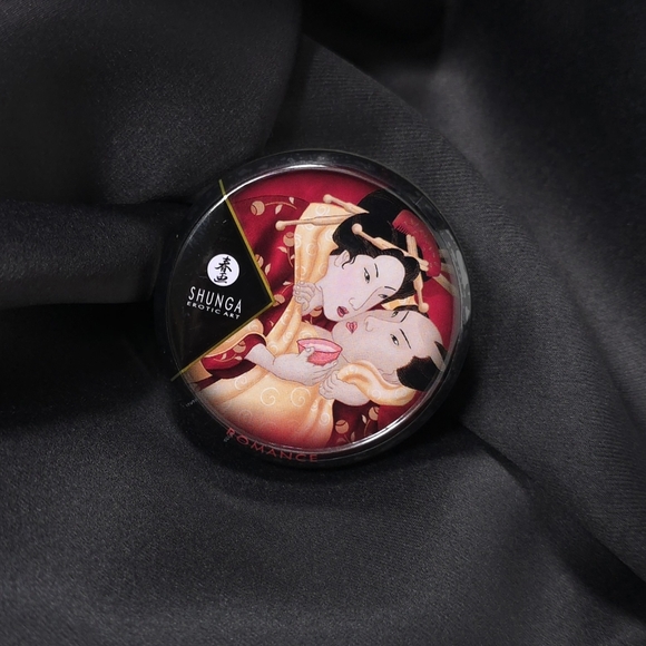 Massage Candle Sparkling Strawberry Wine Shunga 1oz Soy Oil Travel - Picture 8 of 8